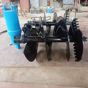 中拓 电线杆钻孔机 长螺旋旋挖钻机 履带式液压行走长螺旋打桩机