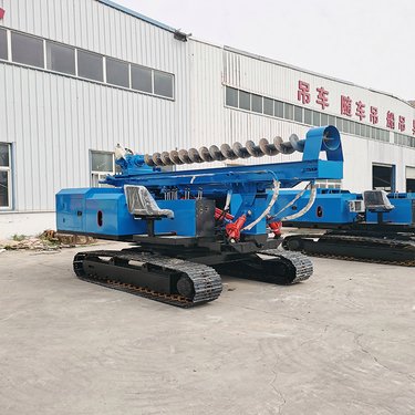 光伏岩石打孔机 履带式螺旋钻机 山地全液压引孔钻机 鲁邦