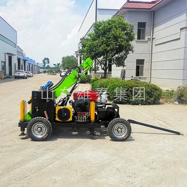 小型轮子式气动打井机 柴油液压履带潜孔钻机 多角度灌浆孔钻孔机