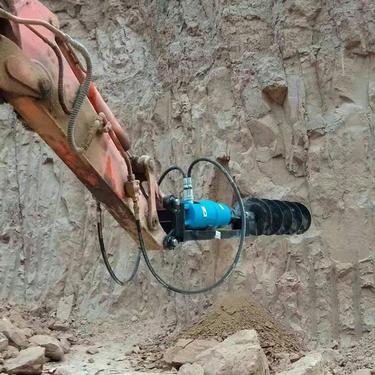 奥莱螺旋钻机 移动方便装载打桩机 液压螺旋钻洞机