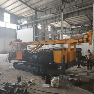 出售小型履带式气动钻机 200m液压快速横向水井钻机