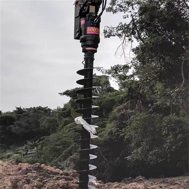 卡博恩 螺旋钻机 液压动力头螺旋打桩机 地基螺旋钻