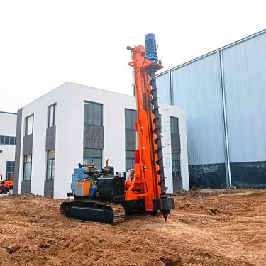 便携式凿岩 太阳能地基大型打桩机 全液压旋转螺旋钻机