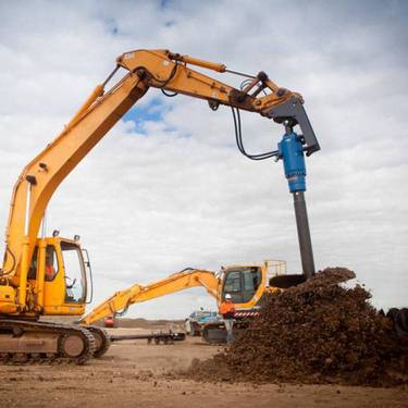 挖机液压螺旋钻机螺旋钻杆挖改光伏电线杆旋挖钻机钻孔打桩钻孔机