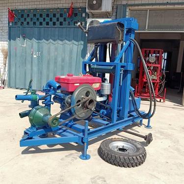 水气两用水井钻机 农田液压打井机 履带式岩心勘探探矿取芯钻机设备