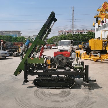 拧光伏柳钉桩 农村庭院打桩机 全液压勘探钻机 定位精准打桩速度快