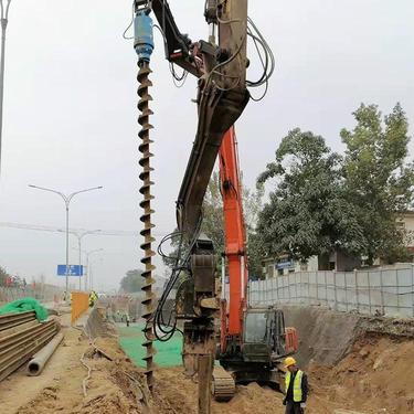 艾立克 移动打桩机 液压装载改装螺旋设备 挖机钻机