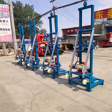 家用全液压水井钻机 便携式百米轮式钻井机 多地形地质勘探打井机