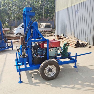 供应久钻小型打井机柴油液压水井钻机农村100米钻井机