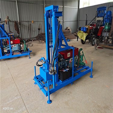 液压柴油回转式钻井机 田地灌溉水井钻机 民用百米深水井钻机 大口径