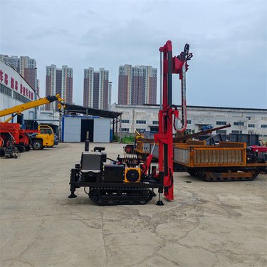 液压行走光伏地钉钻机 庭院分布式光伏钻机 履带款拧地钉打桩机
