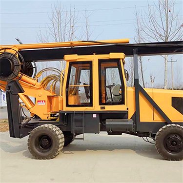 轮式液压螺旋钻机 工程立柱打桩设备 整机吨位小