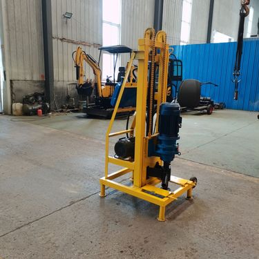 小型液压提升钻井设备 220V家用电打井机 吃水井钻机