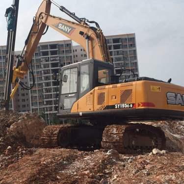 光伏发电桩 挖机改钻机 成孔快 效率高 挖改钻孔机 风动打孔机