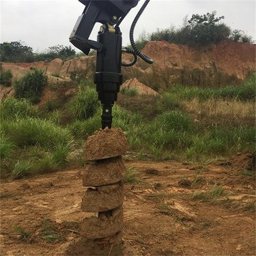 奥莱 合金钻头钻机 挖掘机液压螺旋钻洞机 螺旋钻机