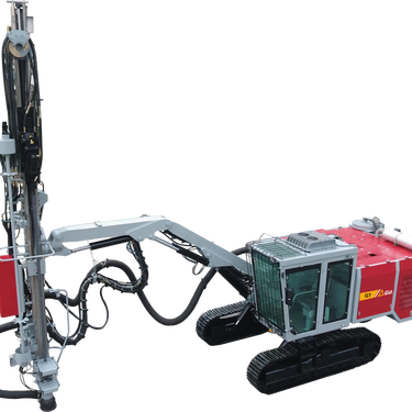 红五环G7全液压露天顶锤工程钻机 高穿孔效率