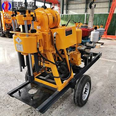 华夏巨匠轮式液压岩芯钻机 拖挂式勘探钻机 回转式钻机