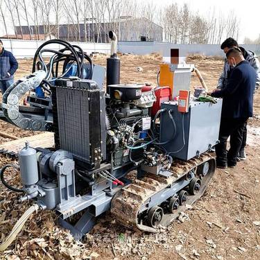 液压顶管机 小型公路穿管钻孔机 定向钻进铺管钻机 洪涛电力