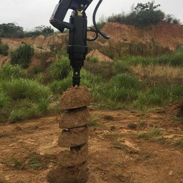 程煤地表勘探螺旋钻机 挖改液压动力头螺旋打桩机 螺旋钻机