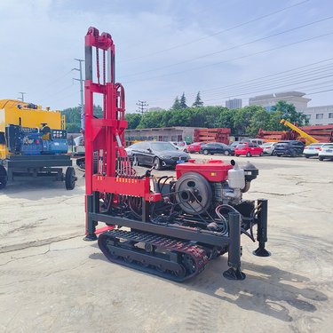 双液压光伏地钉钻机 拧地螺丝钻孔打桩机 橡胶履带柳钉桩安装钻孔机