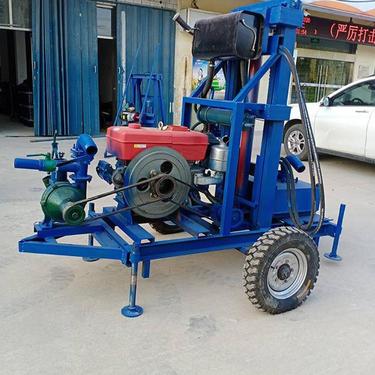 奥莱 民用深水井钻机 大口径深水井钻井机 柴油液压打井机