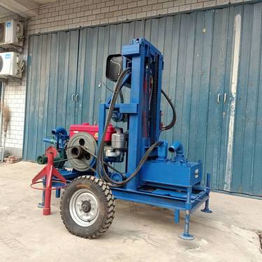 厂家销售柴油液压打井机 100米深水井钻机 全自动牵引式钻井机