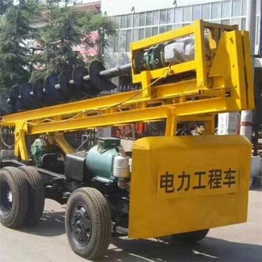 鼎东液压轮式旋挖钻机 小型地基打眼夯 建筑打桩机定金发货