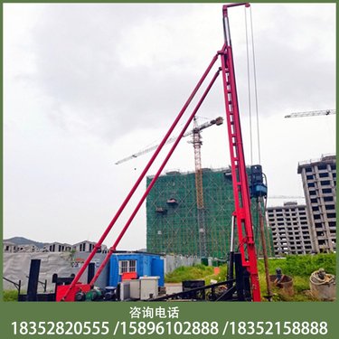 河南洛阳长螺旋桩 全液压螺旋钻机厂家 CFG打桩机 预制桩工程 云达建设