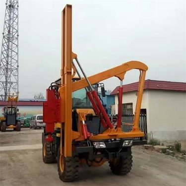 鼎东 护栏打桩机 护栏式打拔钻机 钻孔液压锤打拔一体