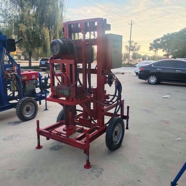 小型液压电动打井机 农用吃水钻井机 农村灌溉水井钻机