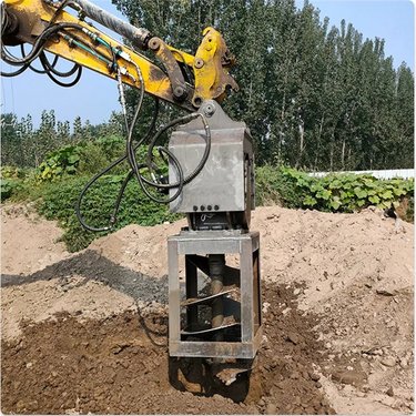 挖机属具螺旋钻机 液压方孔螺旋钻 钻孔灌注桩挖改方孔钻机