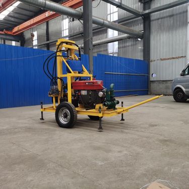 久钻农村打井机 轮式柴油液压水井钻机 渗水井设备