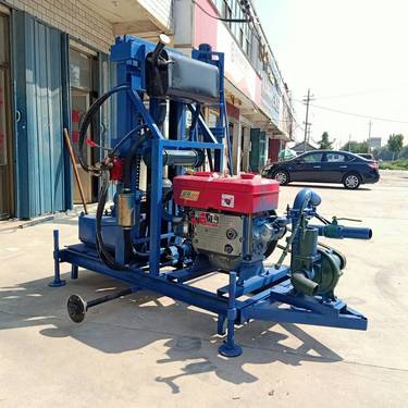 久邦液压打井机 电动折叠深水钻机 100米小型钻探机