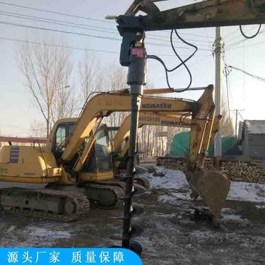 赛尔达 挖机改液压螺旋钻机 深挖钻孔机 地基打桩电线杆树坑钻坑机