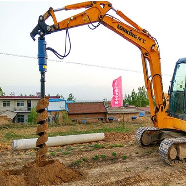 桥梁地基钻孔机 地表螺旋钻机 长螺杆旋挖钻机 钩机挖机改液压钻机