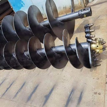 中旺螺旋钻机 挖掘机液压螺旋钻洞机 地基螺旋钻