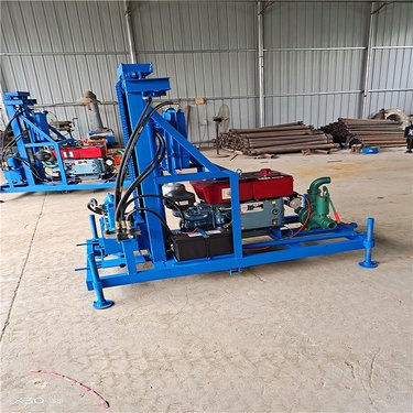 轮式家用钻井机 伸缩式打井设备 电动柴油液压竖井钻机 百米水井钻机