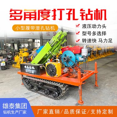 定制款高低支腿履带式液压潜孔钻机 高速公路护栏打桩机 气动打井机