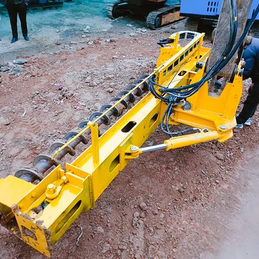 适用挖掘机改钻机的塔架 液压大扭矩光伏钻孔机 角度可调节