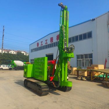 山地光伏高支腿打桩机 360度旋转螺旋钻机 液压潜孔钻机