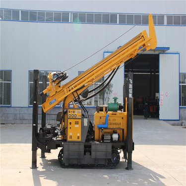 多功能液压深井钻车 飞达FY-500气动水井钻机 履带式五百米钻孔设备