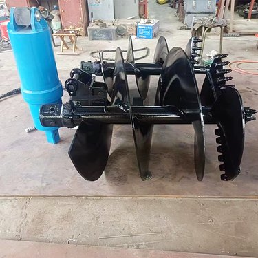 奥莱 液压螺旋探钻机 装载机改装钻机 光伏太阳能工程专用打桩机