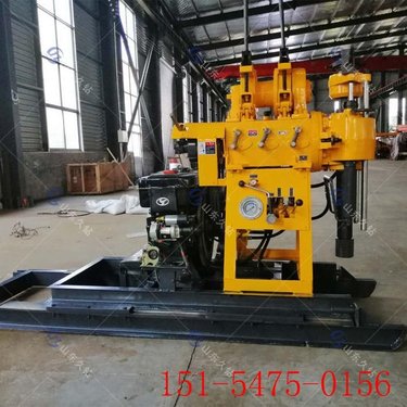 野外柴油液压水井钻机 200米岩石井钻井机 取芯钻井 液压加压效率高