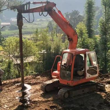 奥莱螺旋钻机 液压螺旋钻洞机 装载机改装钻机