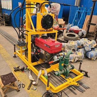 牵引式柴油液压打井机 百米深水井钻机 横向山泉水钻井机