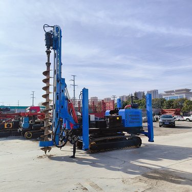 电动光伏打桩机 液压钻孔机 高地山地戈壁滩钻鹅卵石钻机 一杆成孔