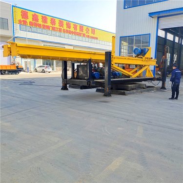 液压步履式打桩机 一次成孔15米深 山星折叠式长螺旋钻机