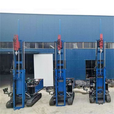 工程螺旋打孔机 履带式锤击光伏打桩机 液压潜孔螺旋钻机 爬坡能力强